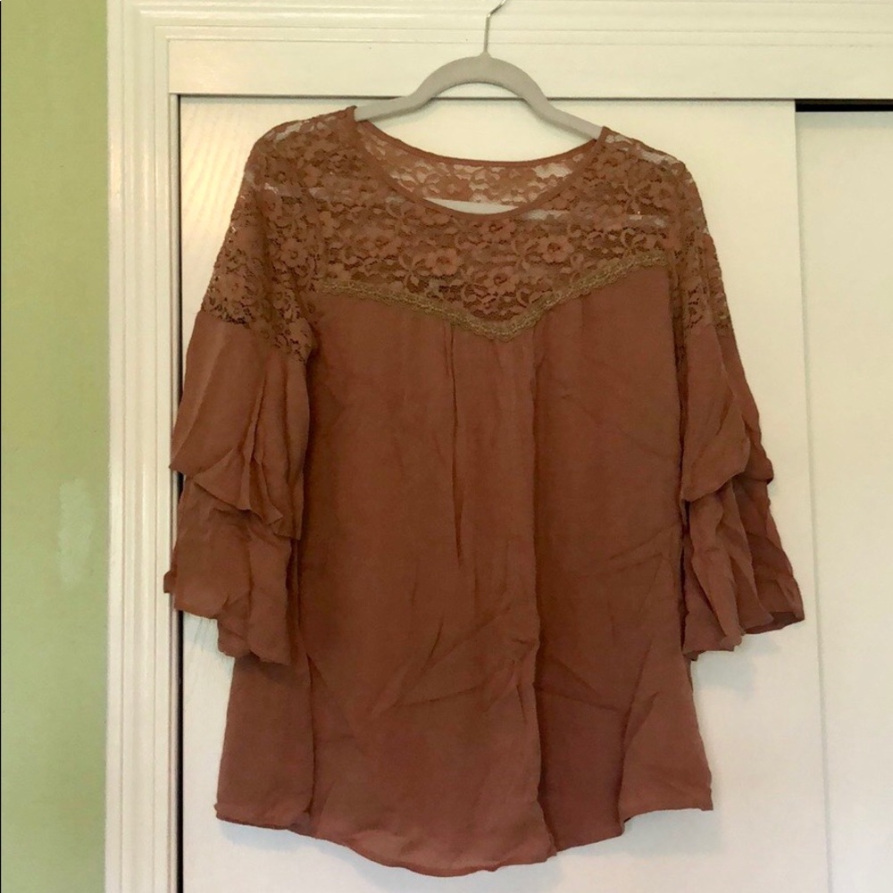 Tan longer Blouse